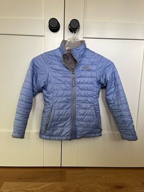 The North Face Light Blue Quilted Kids Puffer Jacket